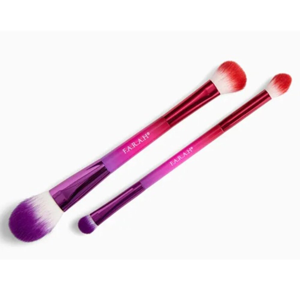 F.A.R.A.H (2-Pc) Shade & Blend Brush + Blush & Highlight Brush (BRAND-NEW!)